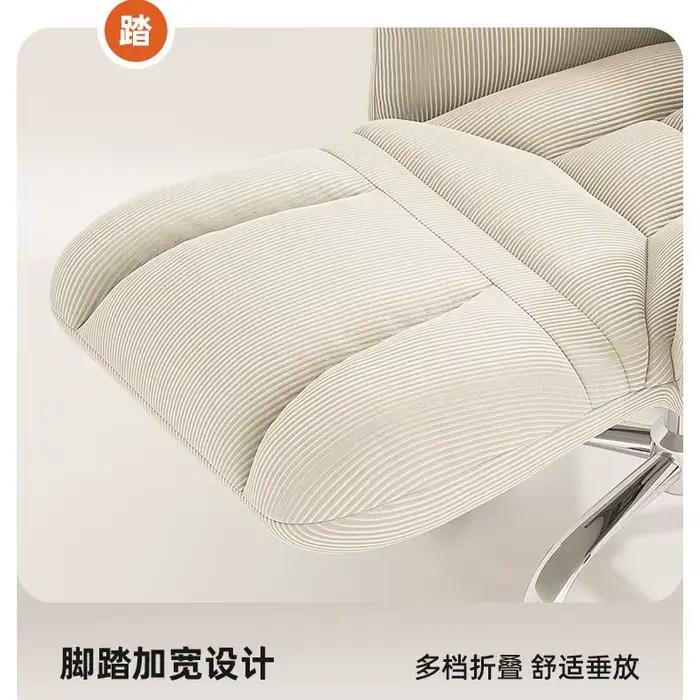 Chaise de chambre à coucher avec finition métal inclinable et ergonomique pour étudiants et travailleurs à domicile occasions spéciales