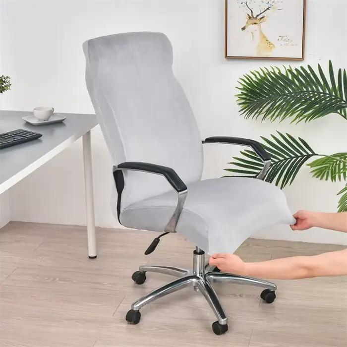 Juste de chaise de bureau en velours lavable