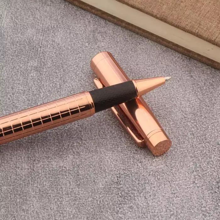 Stylo à bille classique rose doré pour bureau