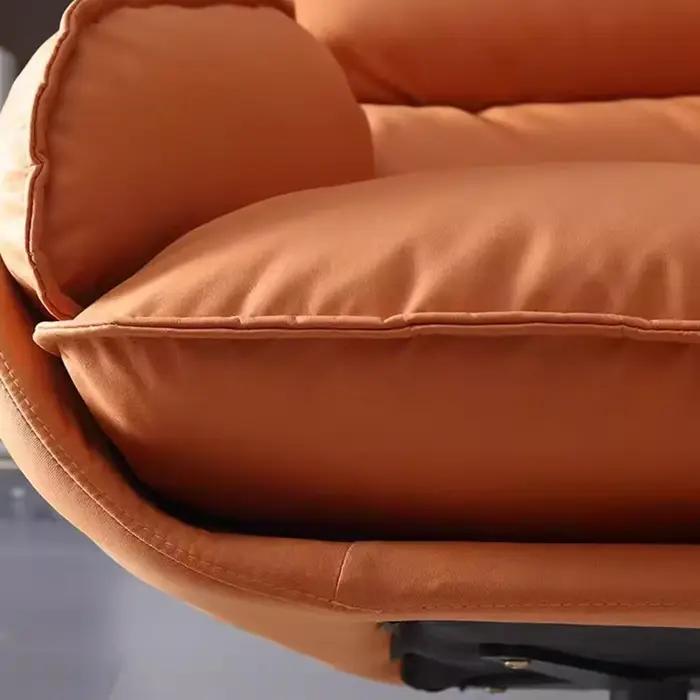Chaise de salon minimaliste moderne avec appui-tête ergonomique pour femme et homme, confort rembourré, bois de qualité, idéal pour décoration intérieure et cadeaux spéciaux