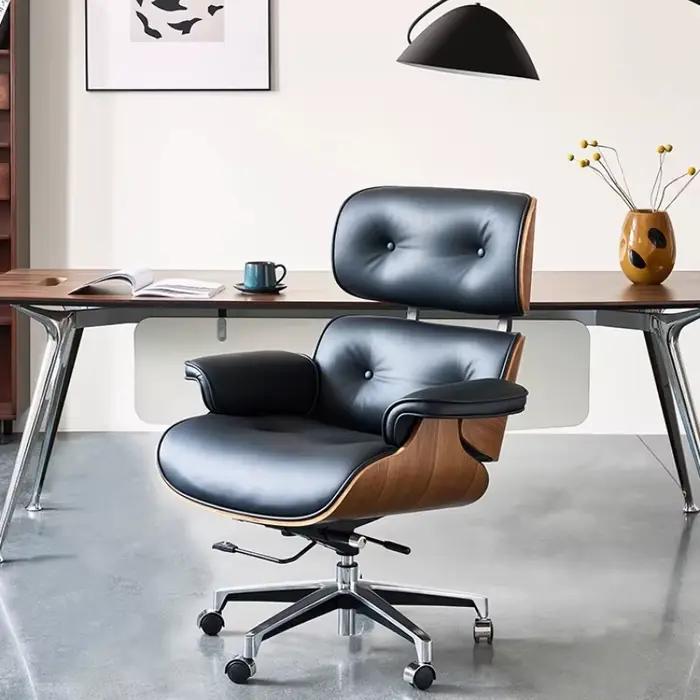 Chaise d'étude ergonomique pivotante en maille pour bureau