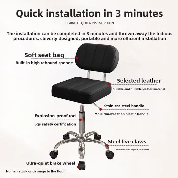 Tabouret de bar ergonomique réglable