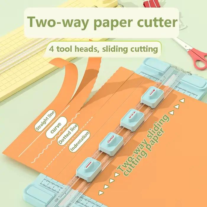 1 coupe-papier manuel 4-en-1 bidirectionnel