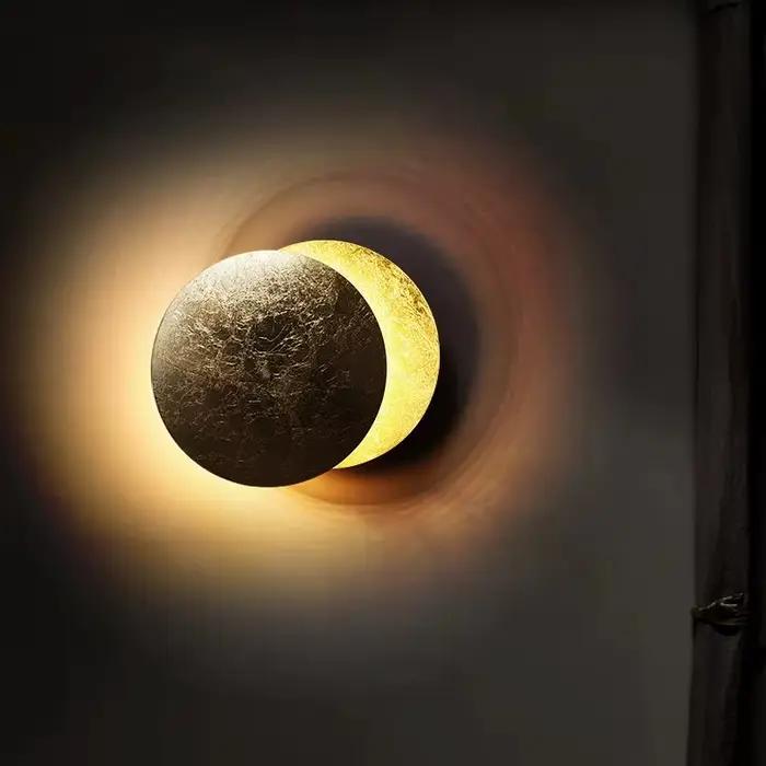 Applique murale LED circulaire à éclipse solaire