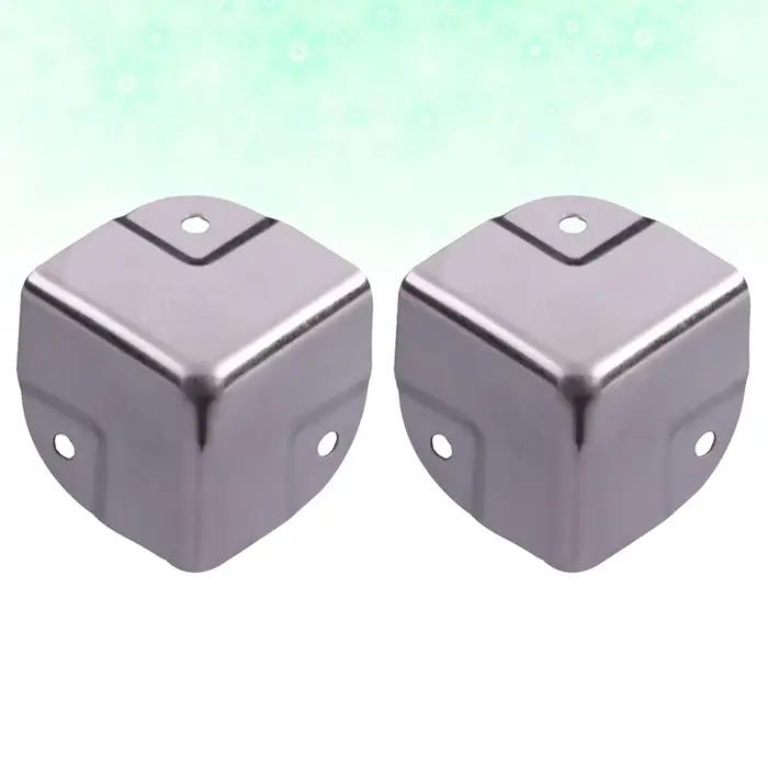 Protecteurs d'angle en acier inoxydable, 4 pièces, protection de bord décorative pour boîte de meubles, supports de quincaillerie de protection de Table