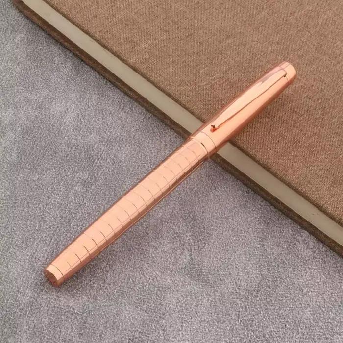 Stylo à bille classique rose doré pour bureau