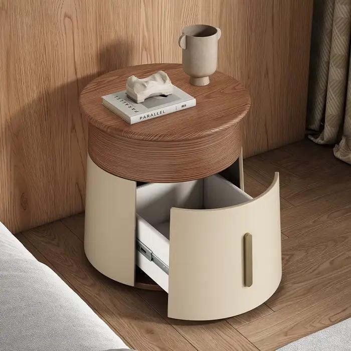 Table de chevet unique moderne pour chambre à coucher avec rangement spacieux pour lit et étagères multifonctionnelles occasions spéciales