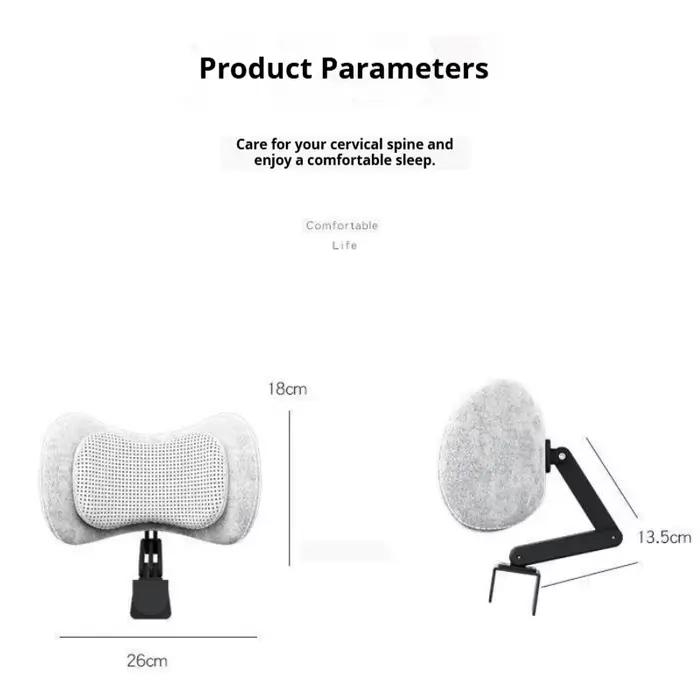 Appui-tête en mousse à mémoire de forme pour chaise de bureau