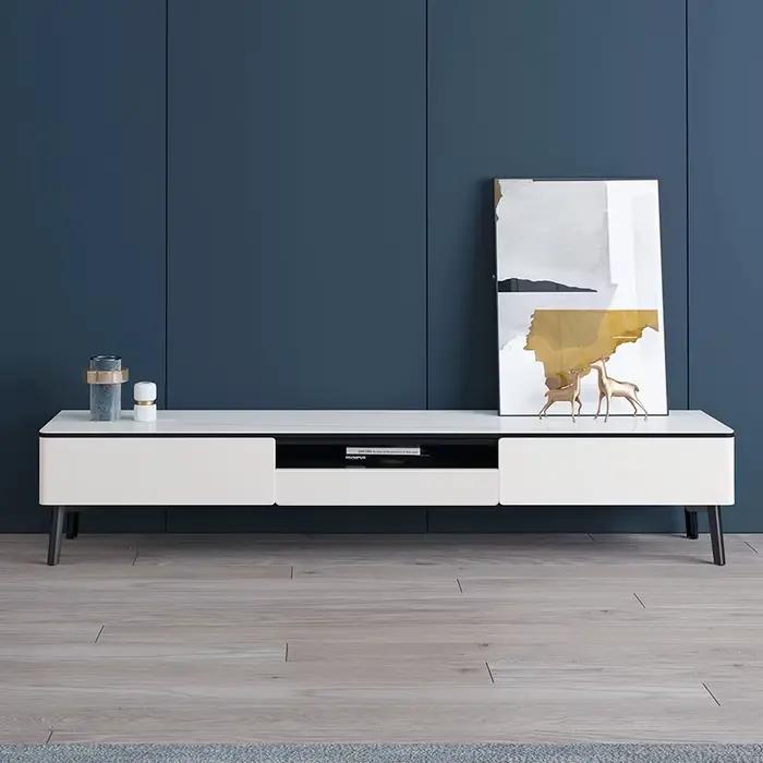 Meuble TV élégant au design créatif moderne avec tiroirs