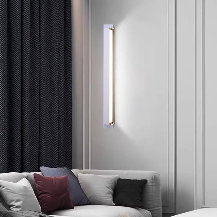 Applique murale nordique en aluminium linéaire à Angle réglable, imperméable, pour Villa, cour, jardin, hôtel, extérieur, chambre à coucher
