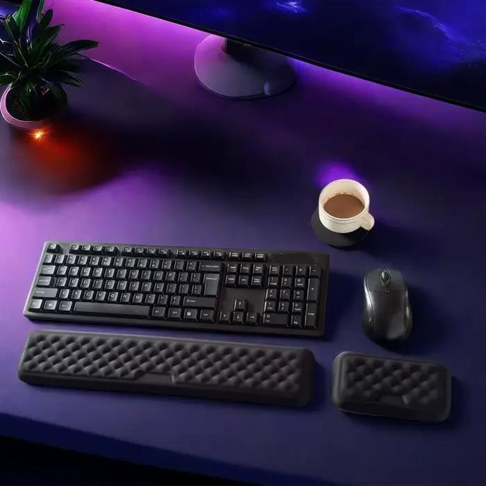 Ensemble de repose-poignets pour clavier en mousse à mémoire de forme