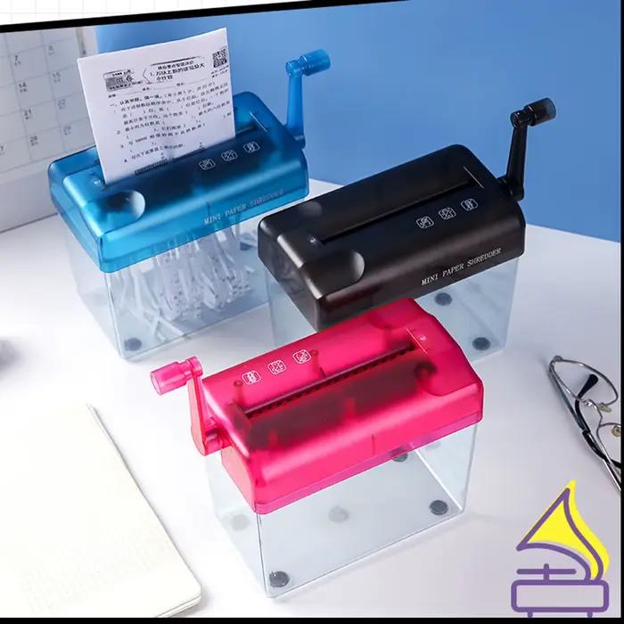Mini déchiqueteuse manuelle portable pour bureau à domicile