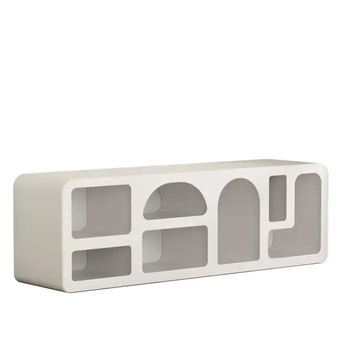Meuble TV européen en bois à base de panneau MDF/Fiberboard moderne et design scandinave pour adulte Blanc Bleu Rouge Vert
