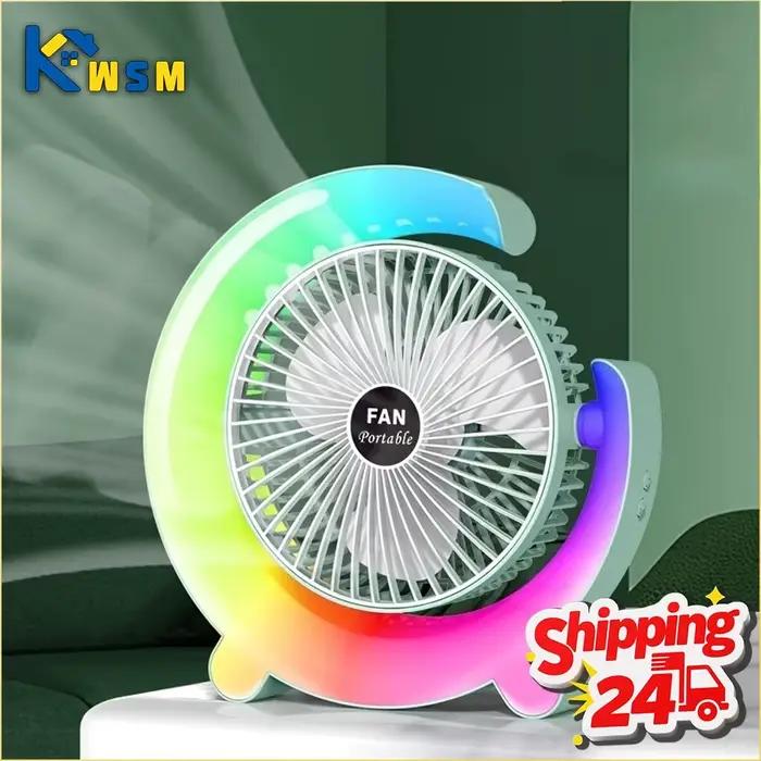 Ventilateur portable à LED rechargeable par USB