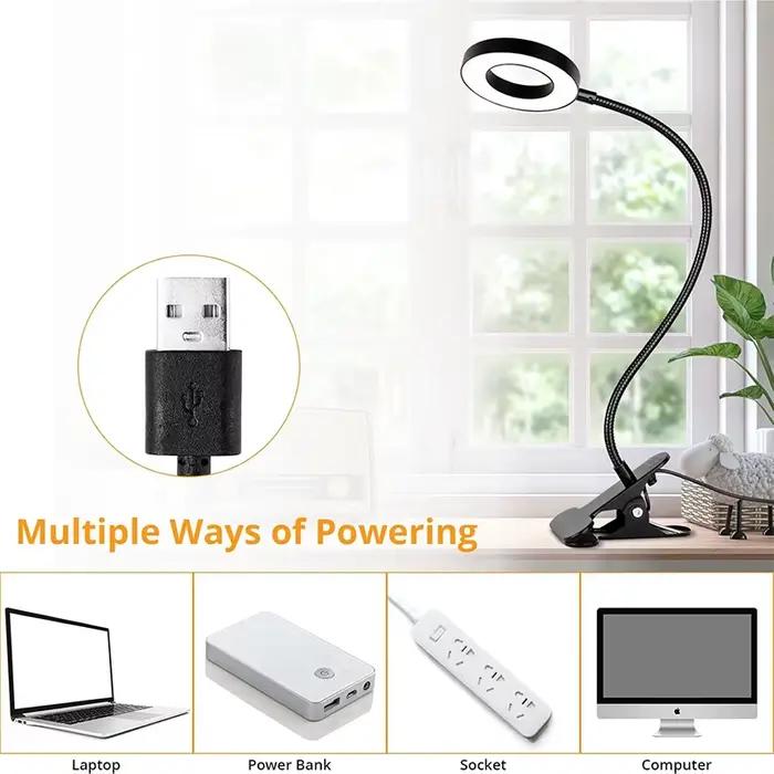Lampe de bureau à clipser pour lire le bureau à domicile