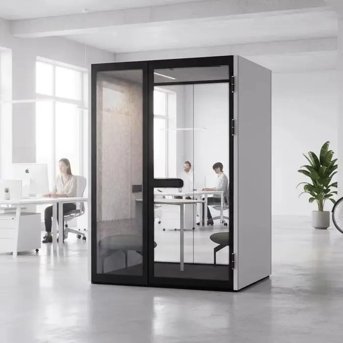Cabine de bureau insonorisée moderne 2026 avec fonction de réduction du bruit puissante pour les lieux de travail
