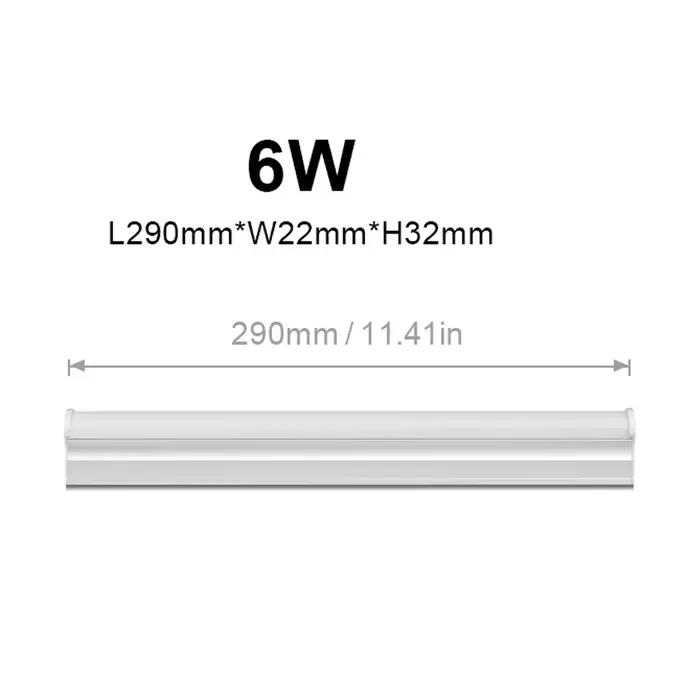 1FT 6W 29CM lampe de bureau T5 Tube barre LED avec vis pour le montage sous l'étagère AC220V 110V
