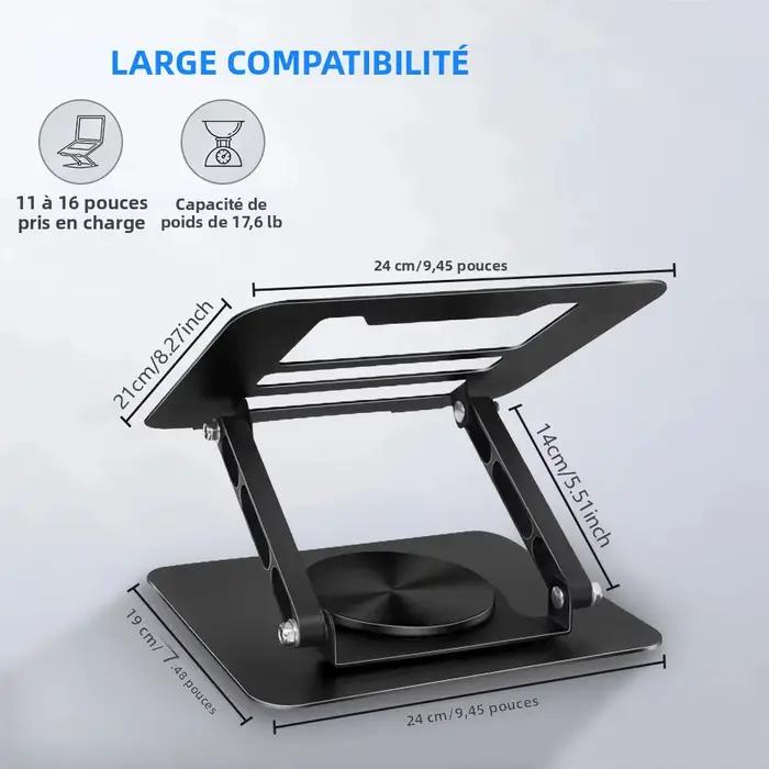 Support pour ordinateur portable pour bureau