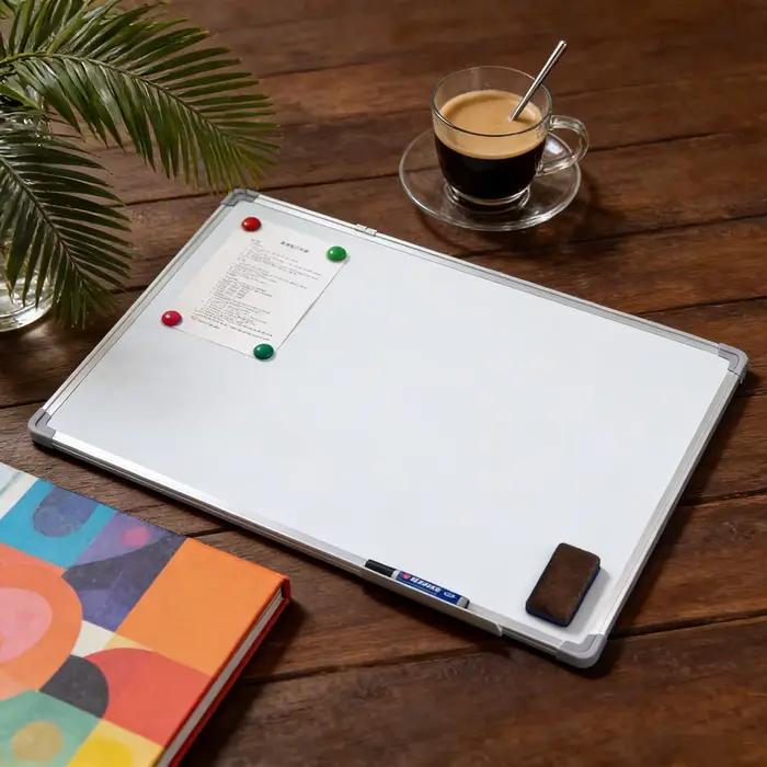 Tableau blanc magnétique double face