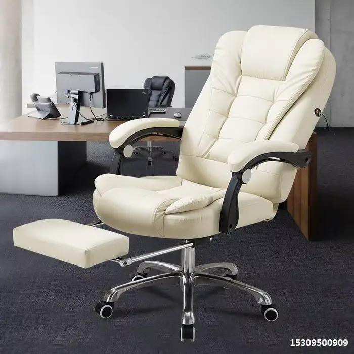 Massage bon marché mobilier de bureau ergonomique doux chaises de patron inclinables exécutives chaise