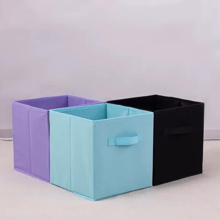Cubes de rangement en tissu pliable