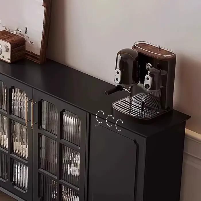 Armoires de salon Vintage à la mode avec porte en verre, armoires de salon au Design élégant du milieu du siècle, Meuble rustique et fin