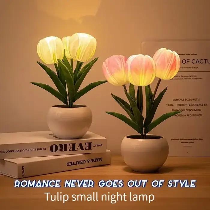 Lampe de Table LED 3 tulipes