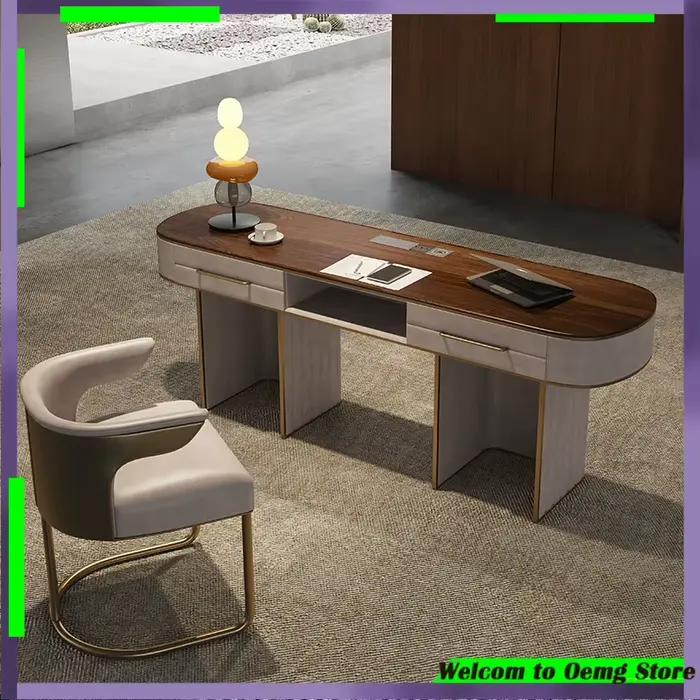 Bureau d'angle de luxe contemporain debout