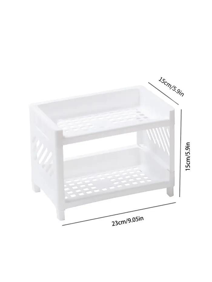 Support de rangement de bureau Double couche en PP