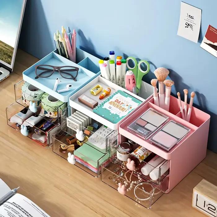 Petite boîte de rangement de bureau avec MEL