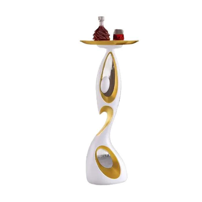 Table d'angle minimaliste moderne Table d'appoint créative pour salon canapé petite Table basse pour la maison support de rangement artistique au sol diseño artístico único para sala de estar