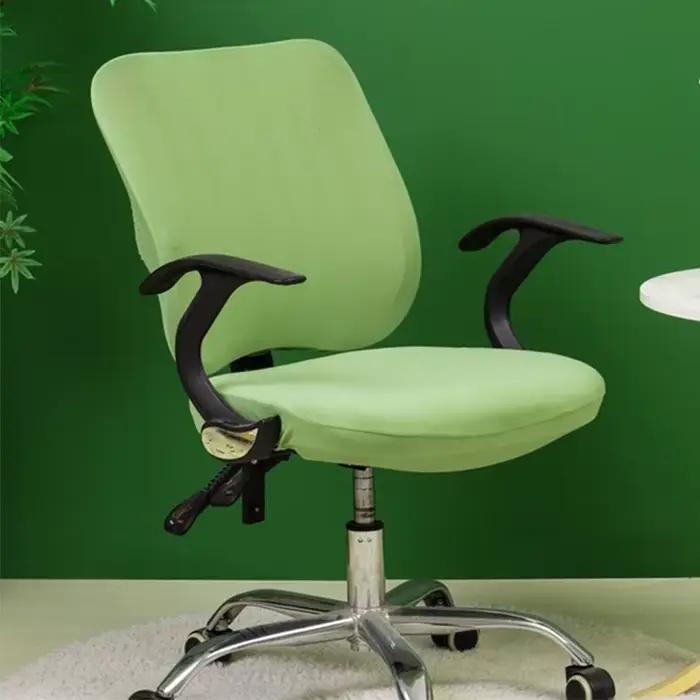 Juste de chaise de bureau à dossier fendu