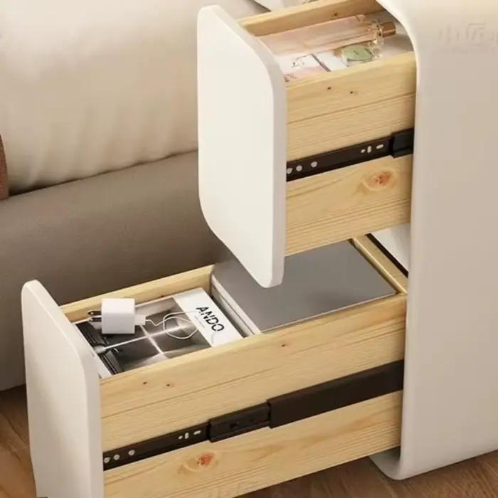Table de chevet Ultra-étroite en bois massif