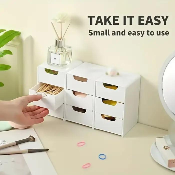 Mini organisateur de tiroir Chic à 3 niveaux pour bureau