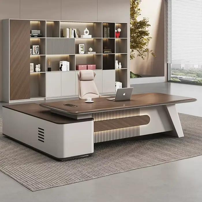 Bureau de conférence moderne et esthétique avec tiroir, décoration informatique, style européen, meuble de maison