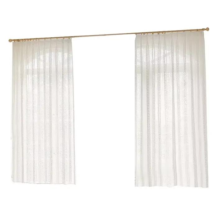 Rideau de fenêtre translucide semi-transparent, protection solaire, isolation thermique, style pastChev, baie vitrée, balcon, rideaux finis