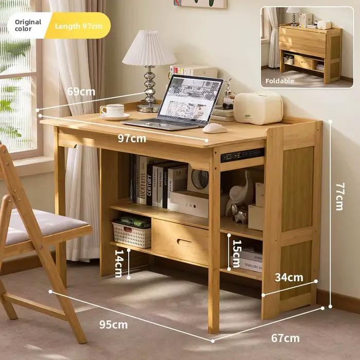 Combinaison de bibliothèque et de bureau d'écriture pour élèves du primaire et du secondaire, bureau à domicile, bureau d'ordinateur, table d'étude