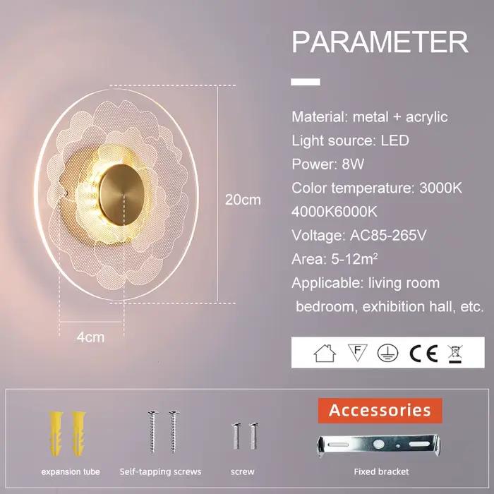 Applique Murale LED au Design Créatif Moderne