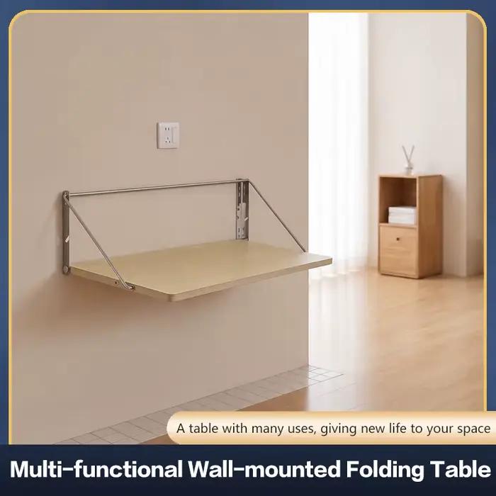 Table Pliable Murale Compacte en Contreplaqué Marin pour Bureau à Domicile Polyvalent Occasions Spéciales