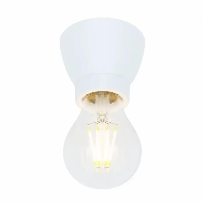 Bases de lampe douille en porcelaine E27 noir blanc Vintage