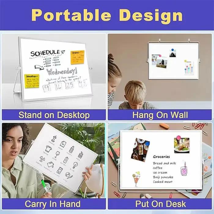 Tableau blanc portable pliable pour bureau