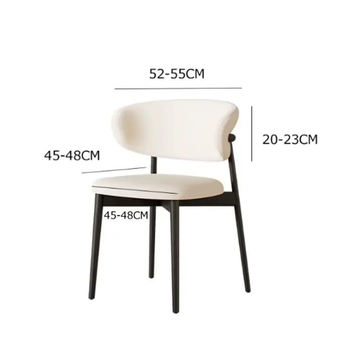 Housse de chaise à dossier en forme de C