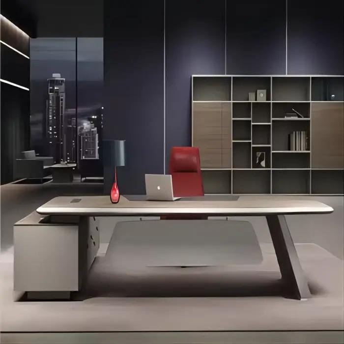Liyu Furniture président en forme de L bureau exécutif dernière table de gestionnaire de Ceo moderne