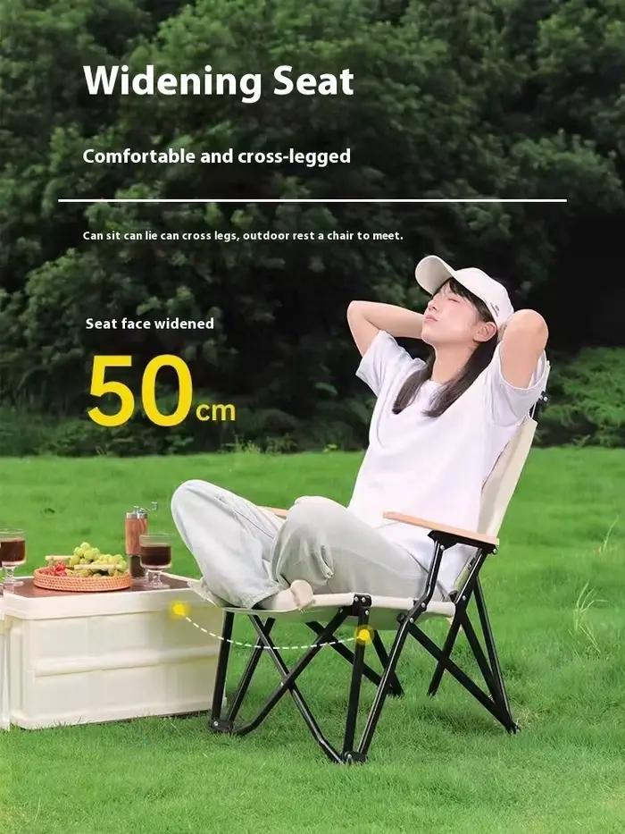 Chaise pliante d'extérieur, chaise de pêche, chaise de pêche de nuit, chaise de pêche en mer, chaise de camping portable pliable à dossier haut et épais