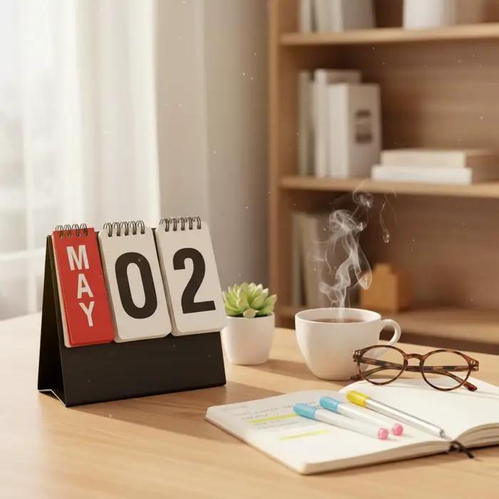 Calendrier de bureau sans date