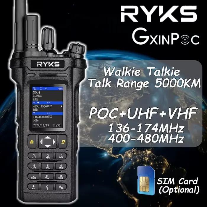 Ry-5288Plus Autoradio Poc Radio Uhf Vhf 10W Talkie-walkie Portée de conversation 5000Km