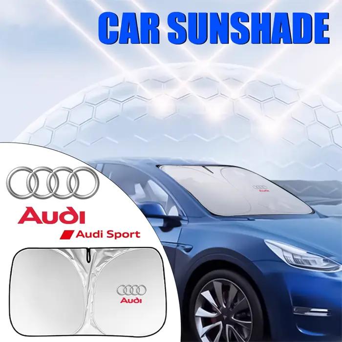 Pare-soleil pour pare-brise avec logo de voiture AUDI Sline TT RS S A3 A4 A5 A6 S3 S4 S5 S6 Q3 Quattro, protection UV, accessoires auto