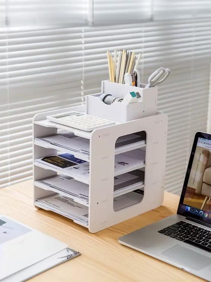 Support de rangement de bureau pour papier A4