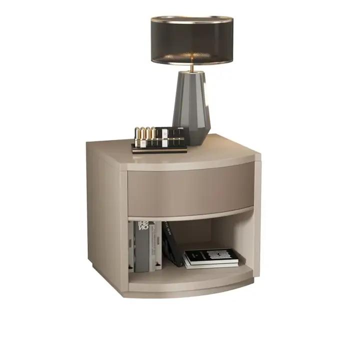 Table de chevet design de luxe avec rangement, tiroir moderne, esthétique simple, gain de place, Mesa De Noche, mobilier de chambre à coucher