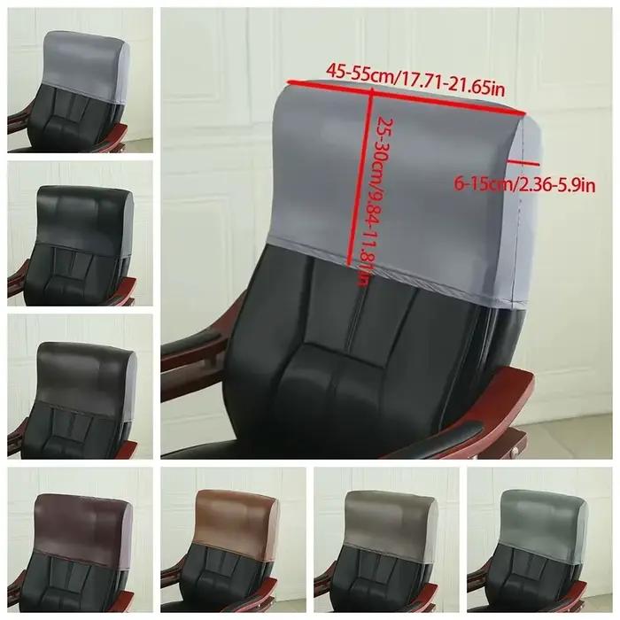 Housse de dossier de chaise imperméable en cuir haute élasticité